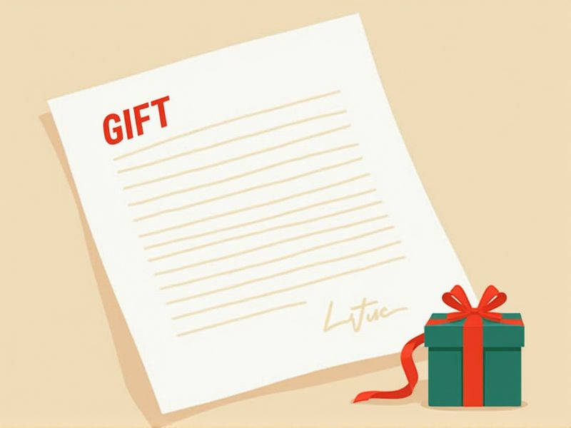 Examples and Template for Formatting a Gift Letter for Income Tax Purposes