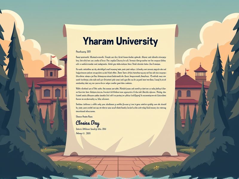 Examples and Templates for Letter Format at Yharnam University