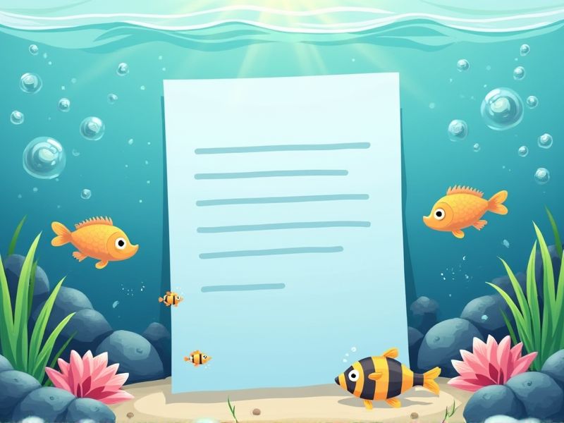 Template and Examples for Aquarium Maintenance Request Letters