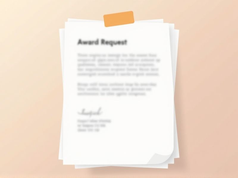 Letter Samples and Templates for Award Requests: Examples to Guide You
