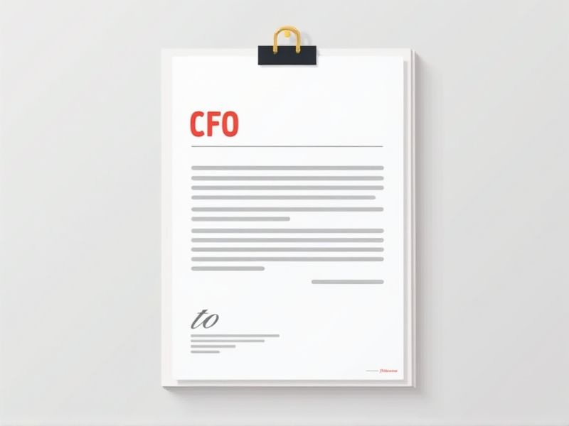 Letter Samples and Examples for CFO Job Applications