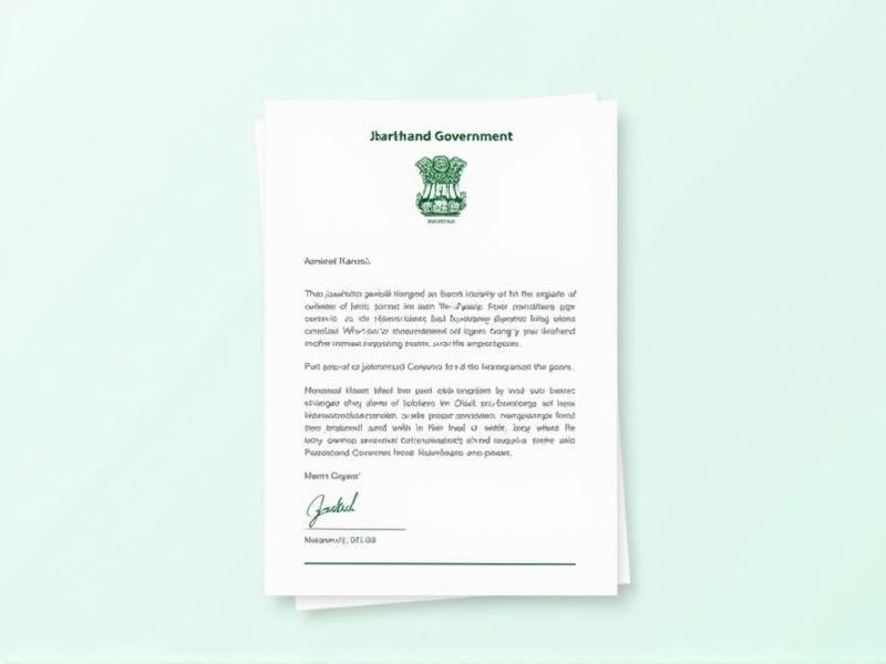 Templates and Examples for Letter Samples to the Jharkhand Government