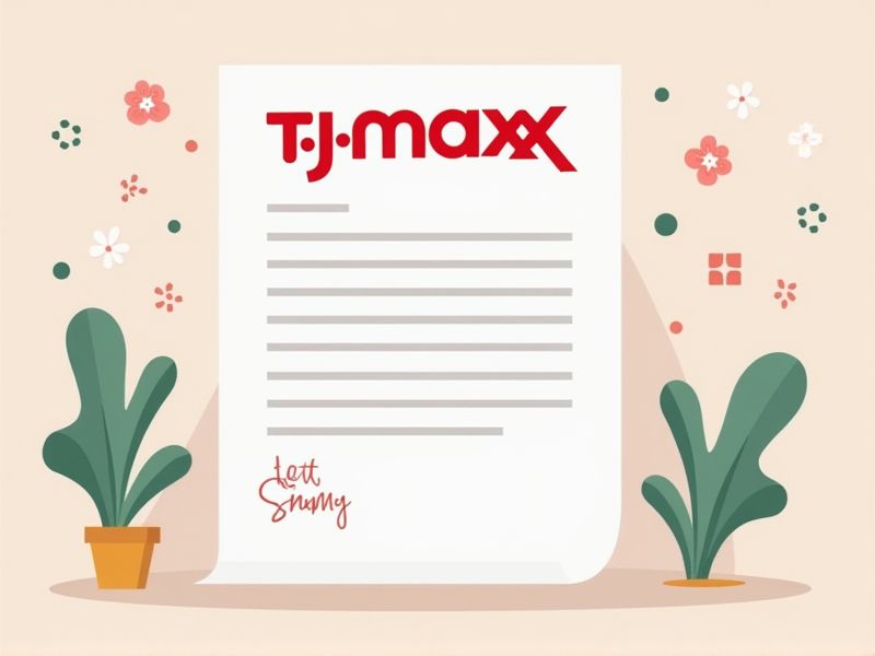 Letter Samples and Examples for Requesting a TJ Maxx Refund