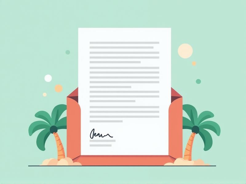 Template and Examples for Vacation Leave Request Letters