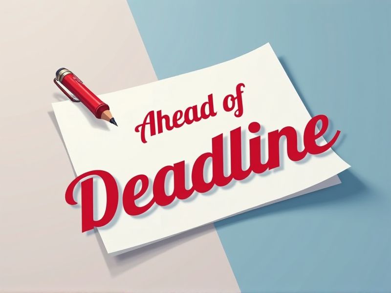 Templates and Examples for Writing Letters Ahead of Deadline