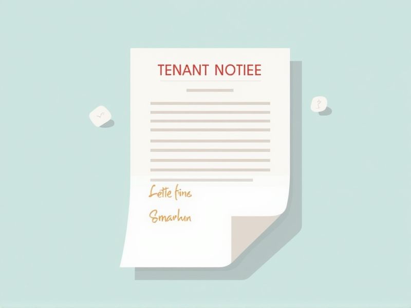Examples and Templates for Tenant Notice Letters